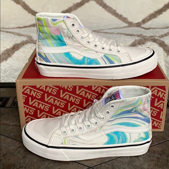 •VANS SK8-Hi 138 DECON RESIN SWIRL Marshmallow WMNS - Picture 2 of 16